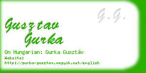 gusztav gurka business card